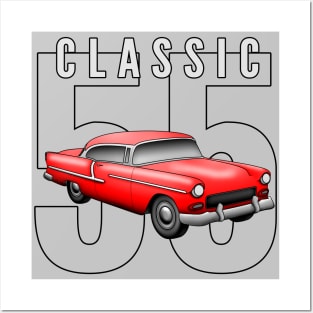 55 Chevy Bel Air Posters and Art